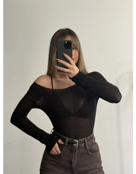Camila Salaş Bluz - Siyah