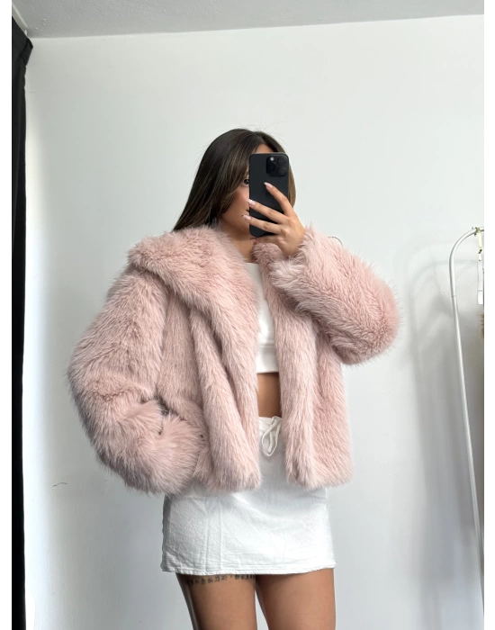 Celin Peluş Kürk - Pudra