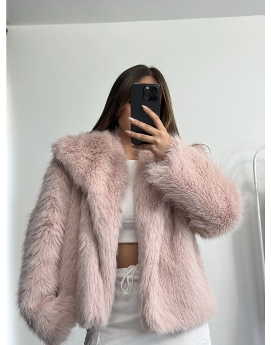 Celin Peluş Kürk - Pudra