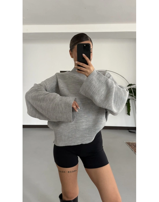 Chris Basic Triko Kazak - Gri