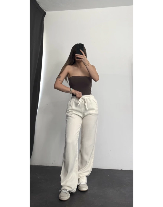 Cisa Gabardin Pantolon - Beyaz