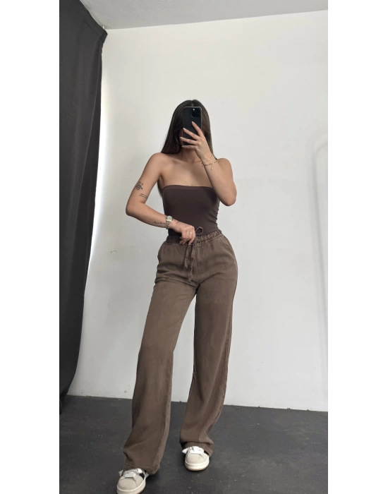 Cisa Gabardin Pantolon - Kahverengi