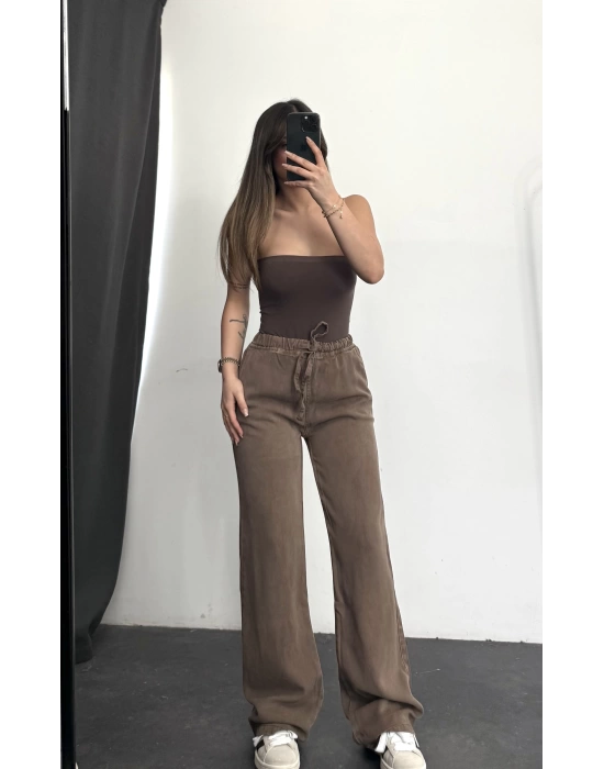 Cisa Gabardin Pantolon - Kahverengi