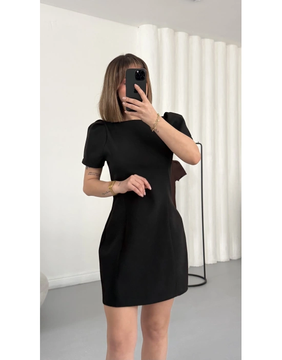 Cloud Karpuz Kol Elbise - Siyah