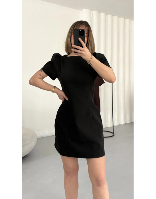 Cloud Karpuz Kol Elbise - Siyah