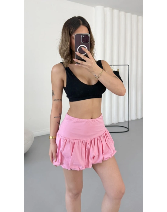 Cora Balon Etek - Pembe