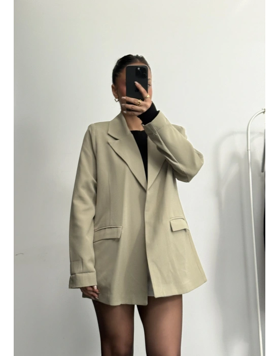 Cruz Astarlı Blazer Ceket - Haki