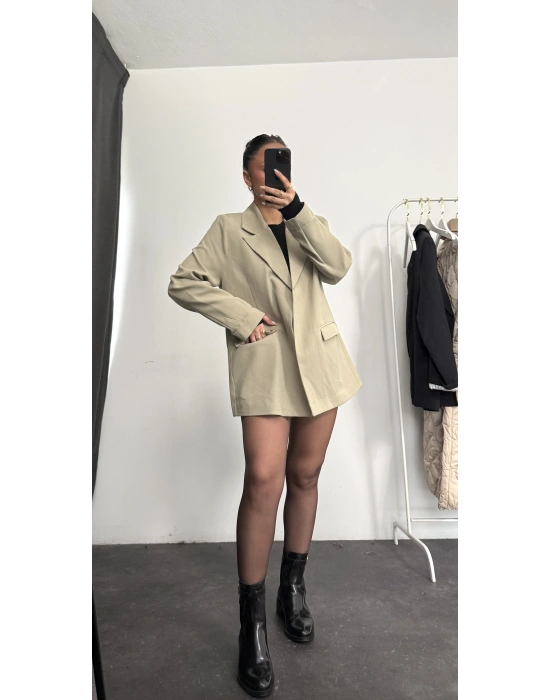 Cruz Astarlı Blazer Ceket - Haki