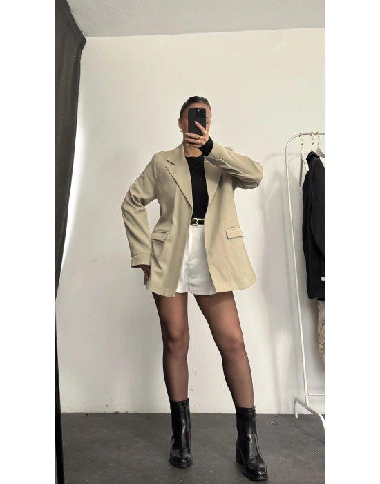 Cruz Astarlı Blazer Ceket - Haki