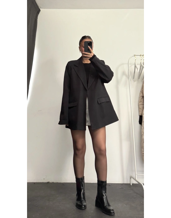Cruz Astarlı Blazer Ceket - Kahve