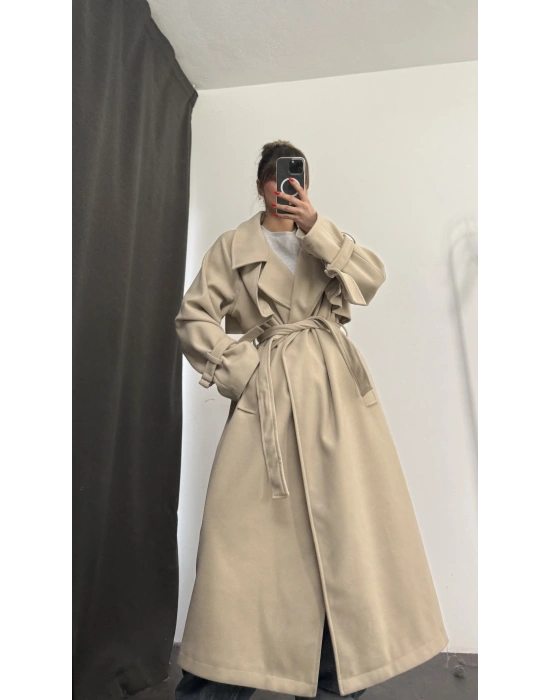 Daisy Kaşe Kaban - Bej