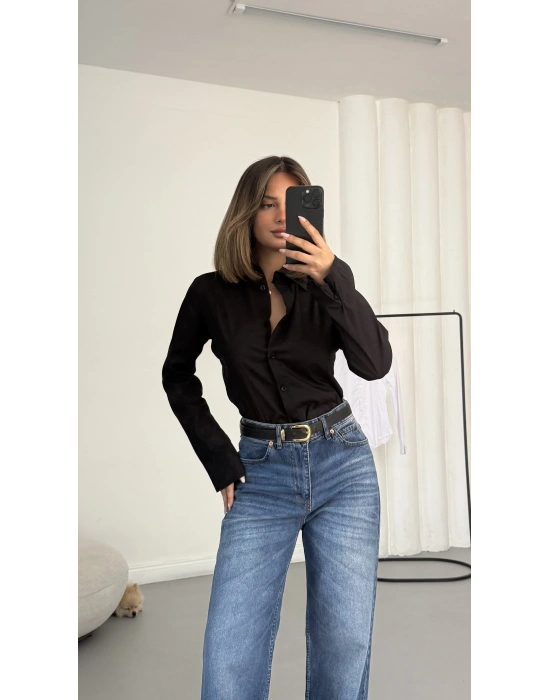 Daisy Casual Gömlek - Siyah