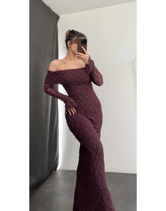 Dantel Madonna Elbise - Gül Kurusu