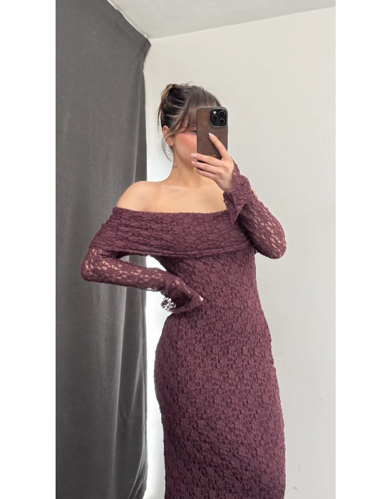 Dantel Madonna Elbise - Gül Kurusu