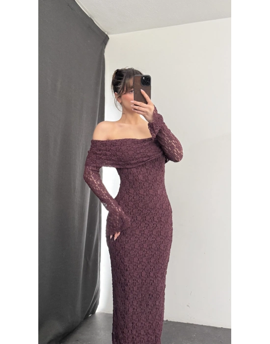 Dantel Madonna Elbise - Gül Kurusu