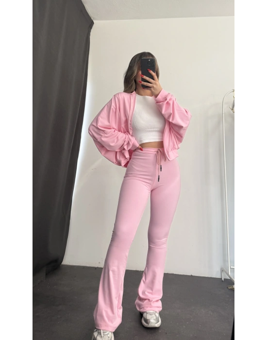 Darcy İspanyol Eşofman Takımı - Pembe