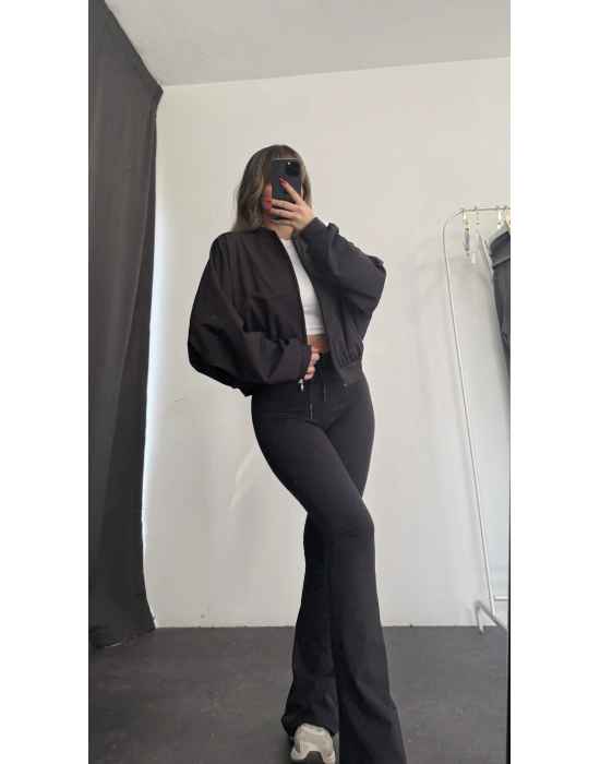 Darcy İspanyol Eşofman Takımı - Siyah