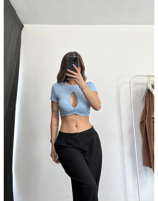 Dekolte Crop - Mavi