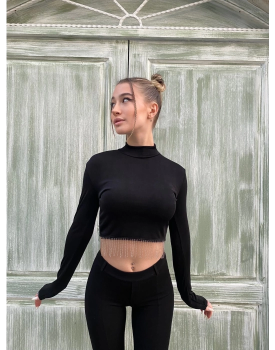 Diamond Crop - Siyah