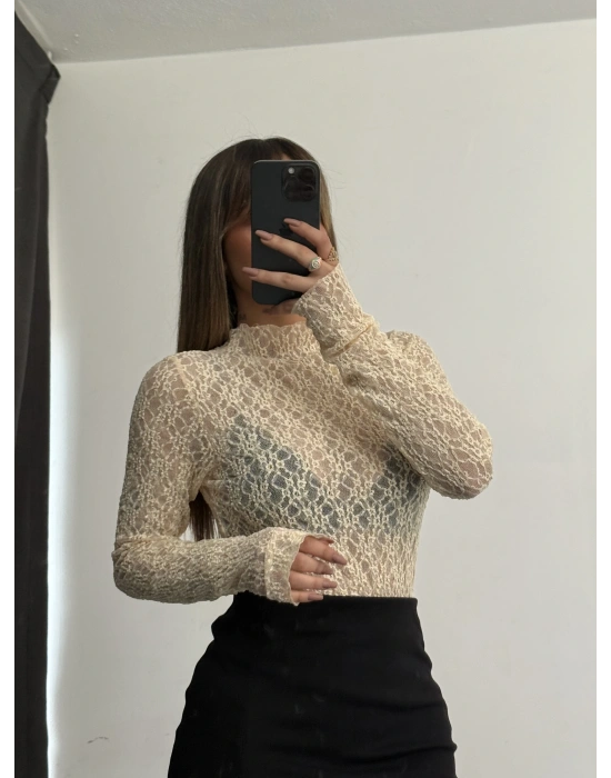 Diana Dantel Bluz - Bej