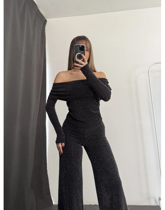 Elenor Simli Madonna Takım - Siyah