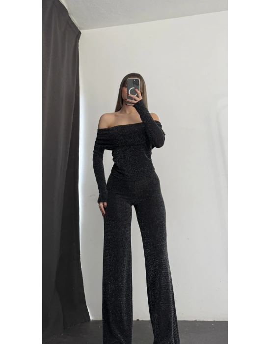 Elenor Simli Madonna Takım - Siyah