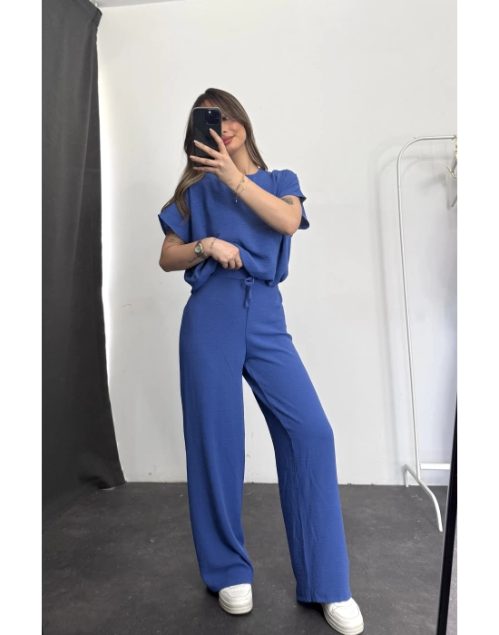 Ella Crop Takım -Lacivert