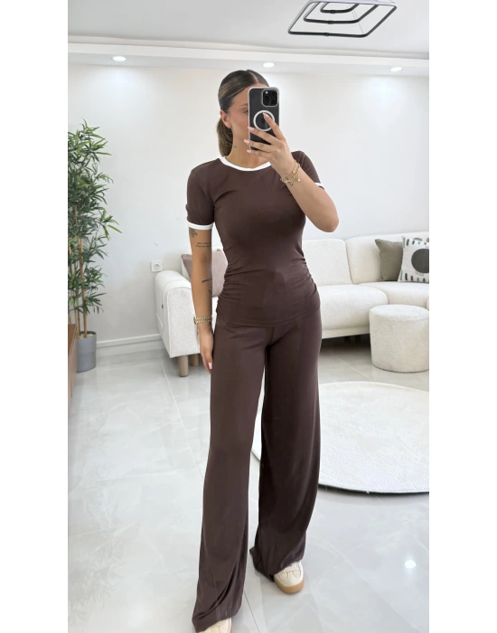 Elsie Biyeli Basic Takım - Kahve