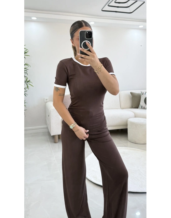 Elsie Biyeli Basic Takım - Kahve
