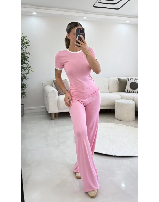 Elsie Biyeli Basic Takım - Pembe