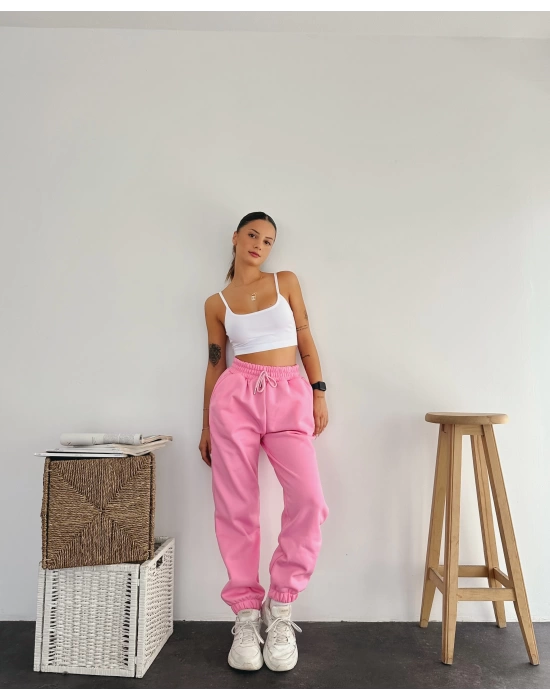 Era Şardonlu Eşofman-Pembe