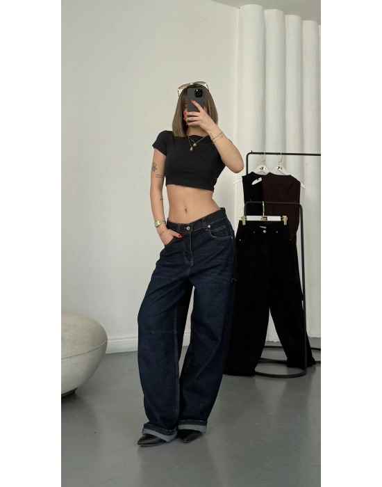 Evan Baggy Jean - Lacivert