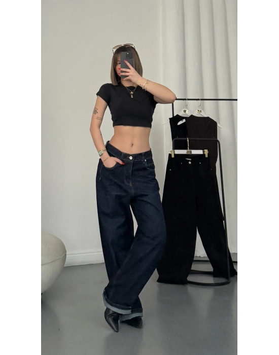 Evan Baggy Jean - Lacivert