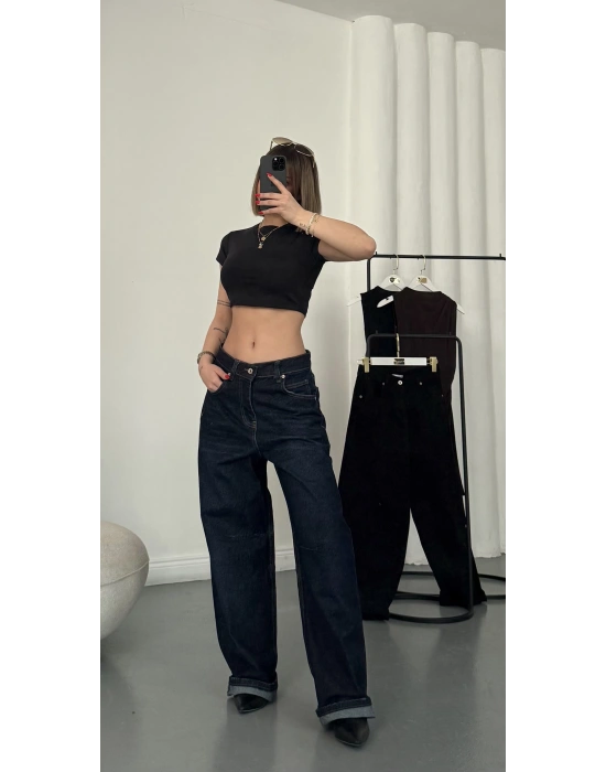 Evan Baggy Jean - Lacivert