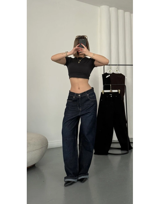 Evan Baggy Jean - Lacivert