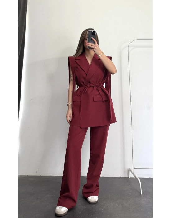 Evens Ceket Takım - Bordo