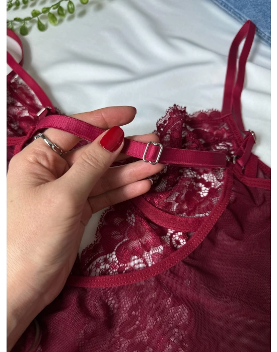 Fergie Bodysuit - Bordo