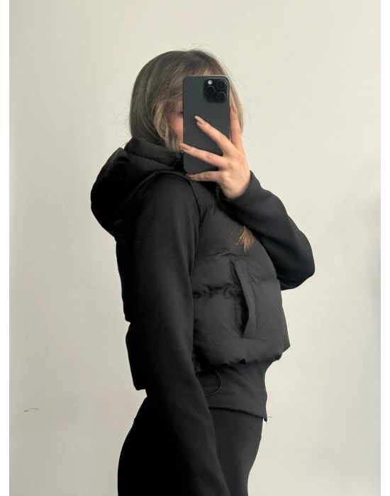 Fortune Muadil Şişme Mont - Siyah