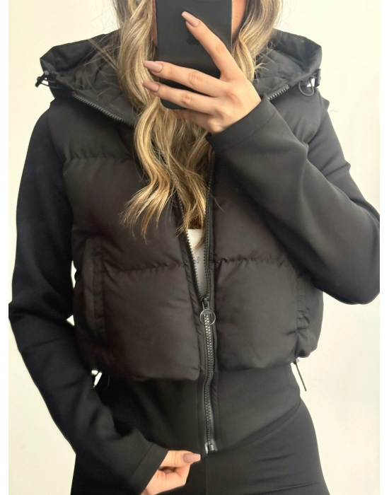 Fortune Muadil Şişme Mont - Siyah