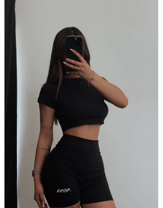 Gym Tayt Takım - Siyah
