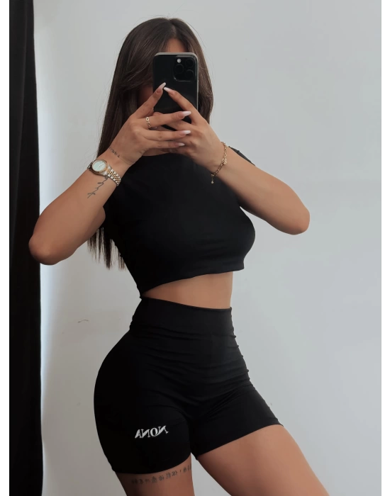 Gym Tayt Takım - Siyah