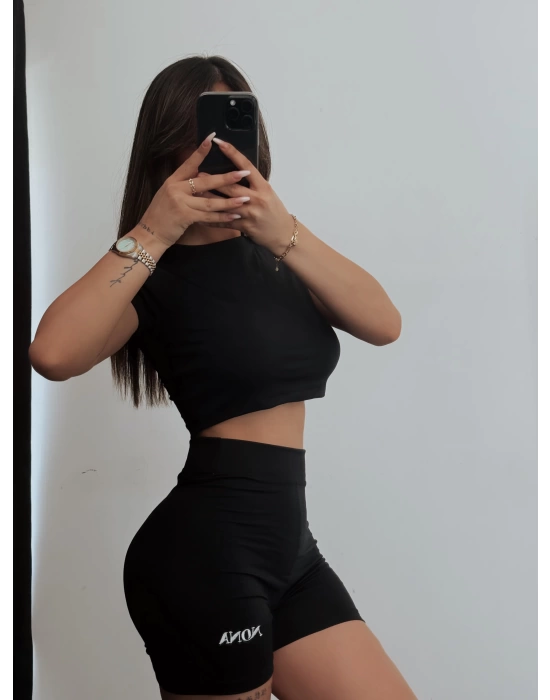 Gym Tayt Takım - Siyah