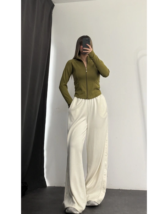 Hope Çıtçıtlı Eşofman - Beyaz