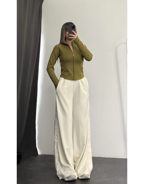 Hope Çıtçıtlı Eşofman - Beyaz