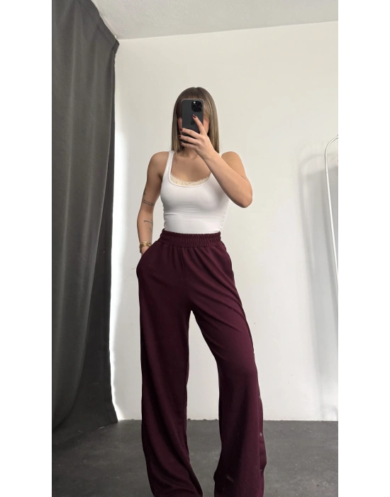 Hope Çıtçıtlı Eşofman - Bordo