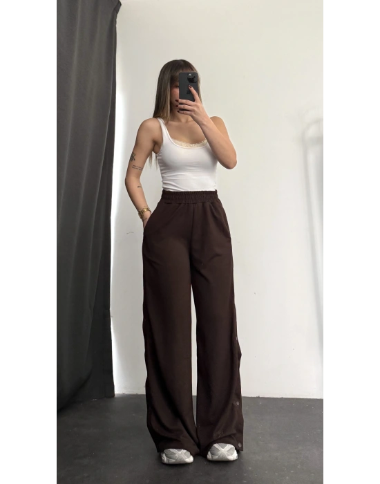 Hope Çıtçıtlı Eşofman - Kahve