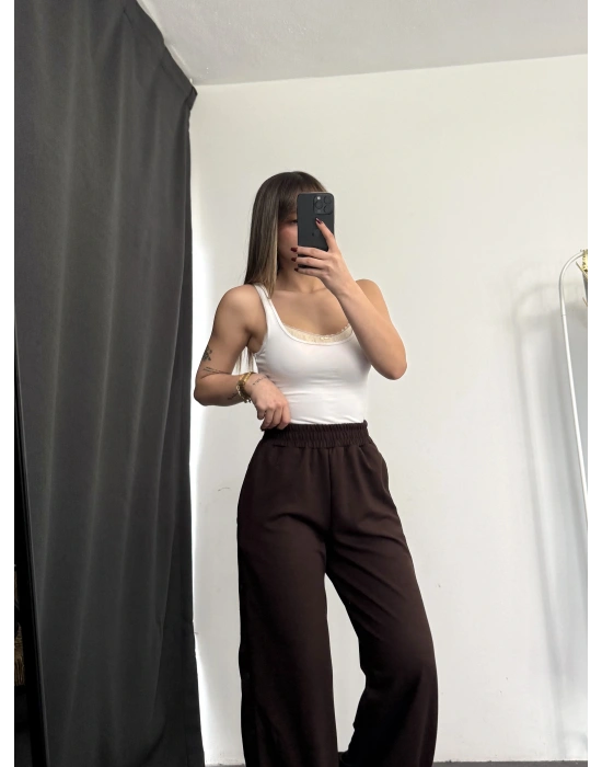 Hope Çıtçıtlı Eşofman - Kahve