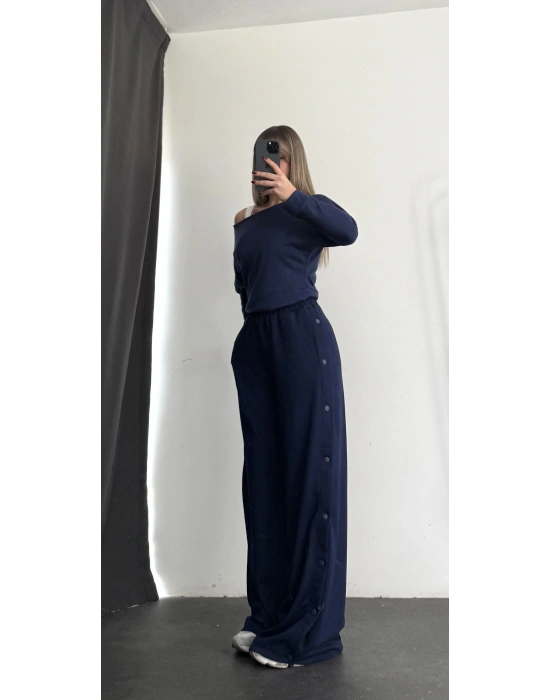 Hope Çıtçıtlı Eşofman - Lacivert