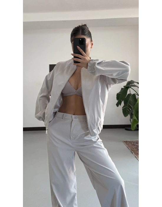 Iina Gabardin Takım - Gri