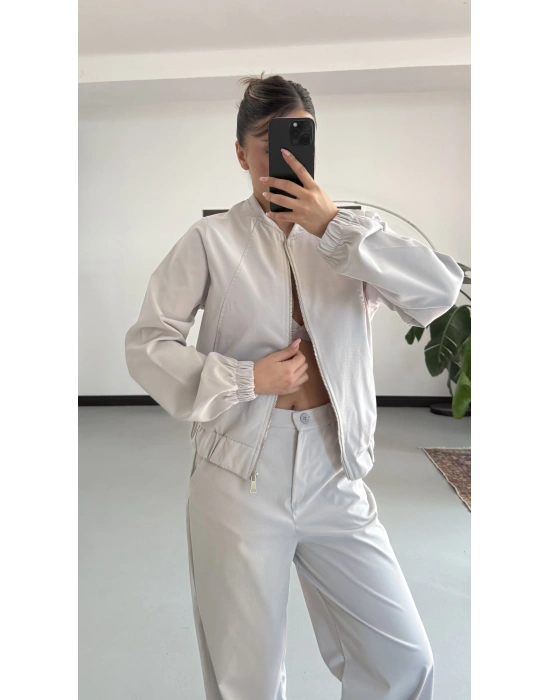 Iina Gabardin Takım - Gri